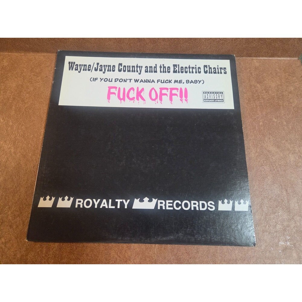 Wayne/Jayne County - F**k Off!! 1995 Pink 12" Vinyl EP Punk Rock Royalty